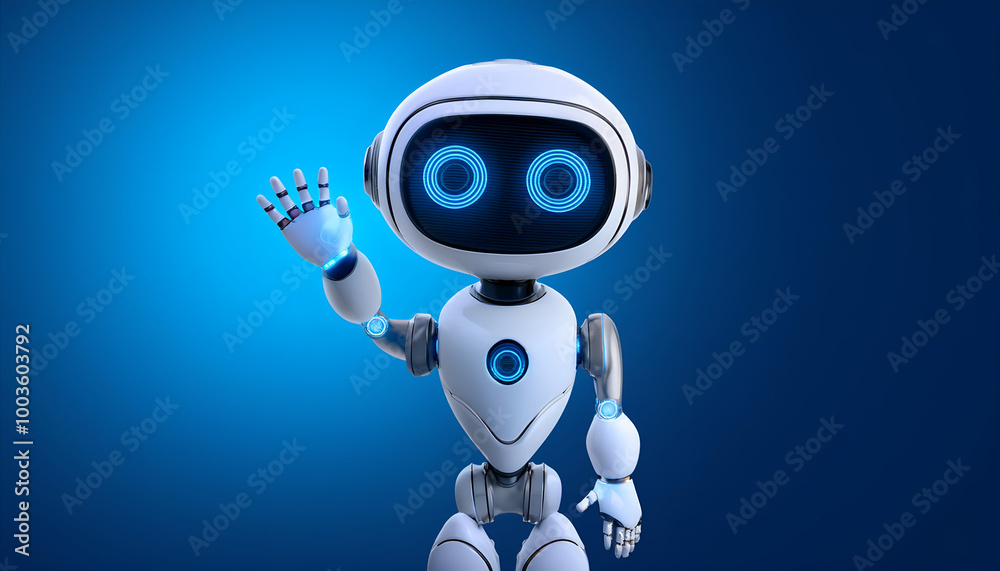 Hello from the Future: A Cheerful 3D Robot Character Hello from the Future: A Cheerful 3D Robot Character