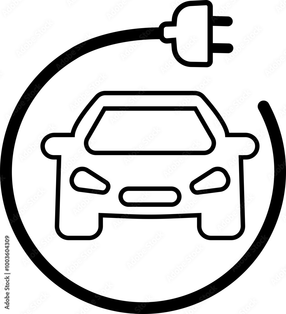 electric eco car vector icons, isolated on transparent background. Charging station. electric ecological transport concept. Electrical automobile cable electric car flat icon used as web, mobile, ui electric eco car vector icons, isolated on transparent background. Charging station. electric ecological transport concept. Electrical automobile cable electric car flat icon used as web, mobile, ui