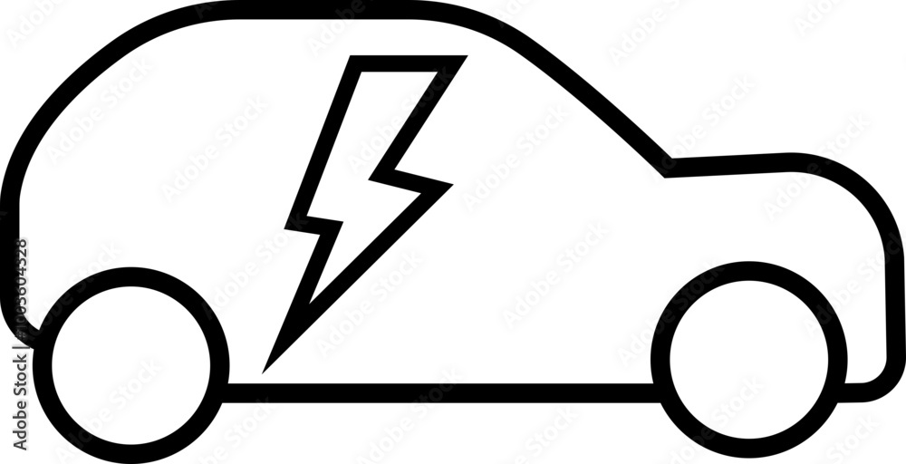 electric eco car vector icons, isolated on transparent background. Charging station. electric ecological transport concept. Electrical automobile cable electric car flat icon used as web, mobile, ui electric eco car vector icons, isolated on transparent background. Charging station. electric ecological transport concept. Electrical automobile cable electric car flat icon used as web, mobile, ui