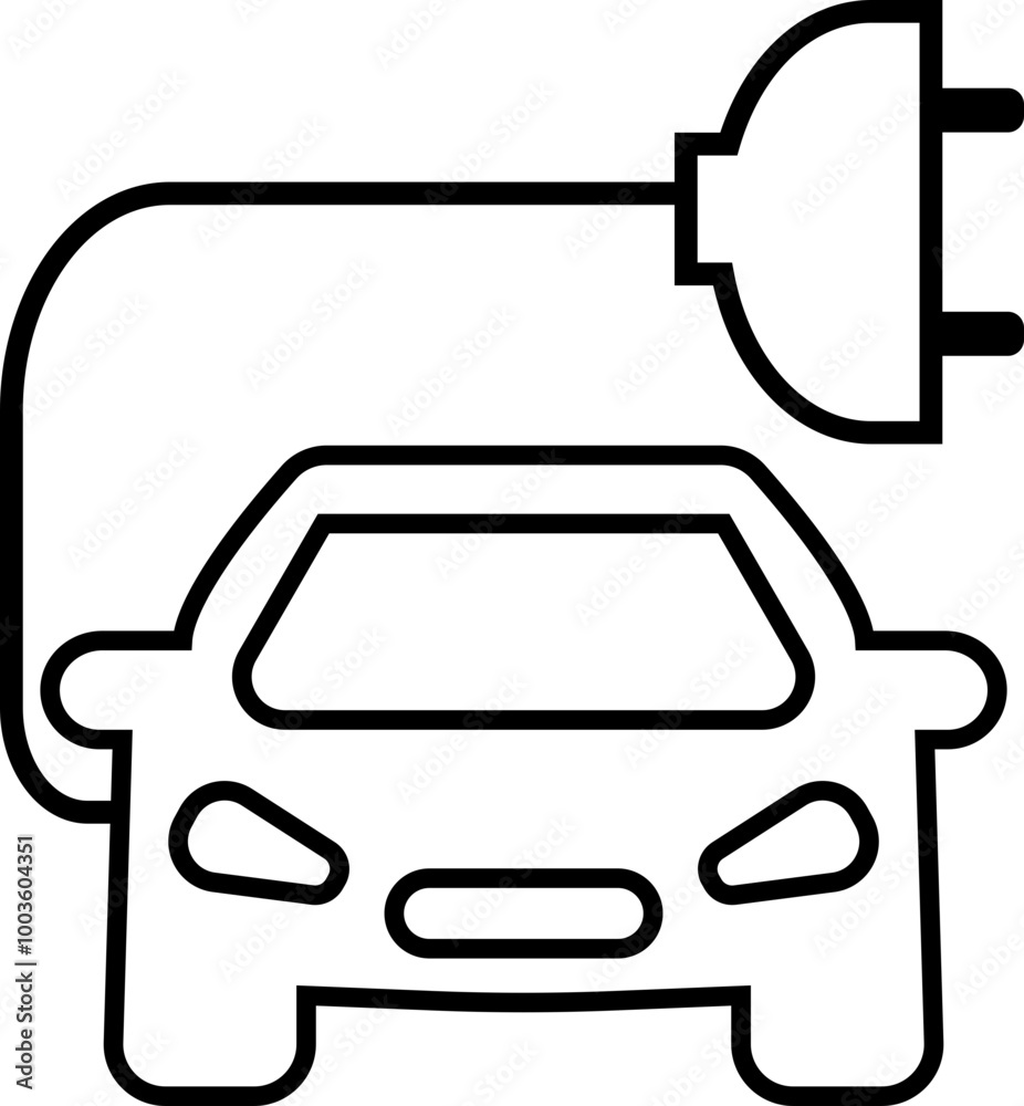 electric eco car vector icons, isolated on transparent background. Charging station. electric ecological transport concept. Electrical automobile cable electric car flat icon used as web, mobile, ui electric eco car vector icons, isolated on transparent background. Charging station. electric ecological transport concept. Electrical automobile cable electric car flat icon used as web, mobile, ui