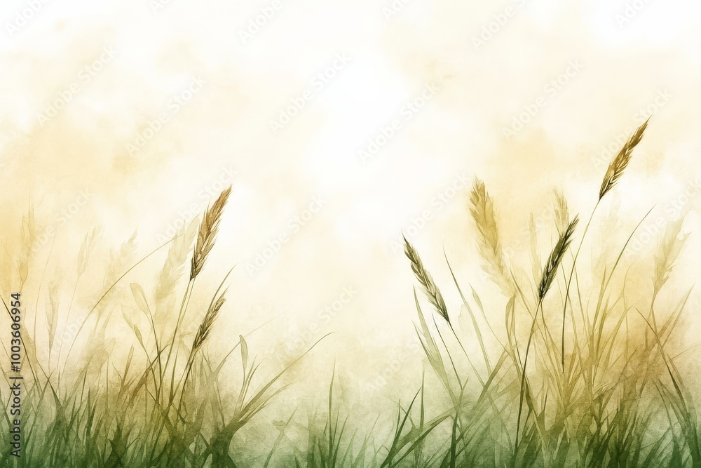 Nature-inspired watercolor backdrop showcasing lush green grass. Nature-inspired watercolor backdrop showcasing lush green grass.