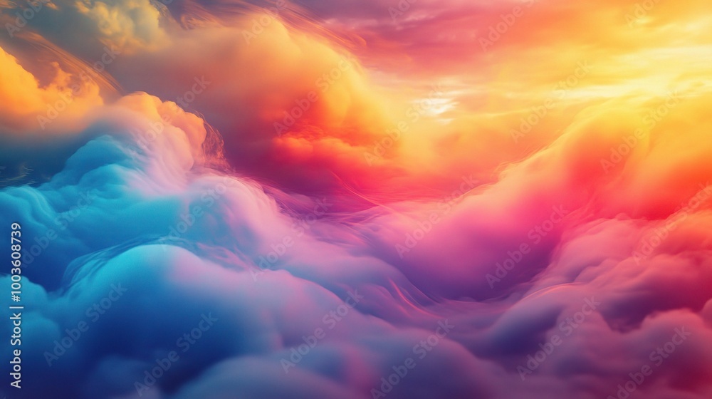 Fototapeta premium Colorful Cloudy Sky at Sunset