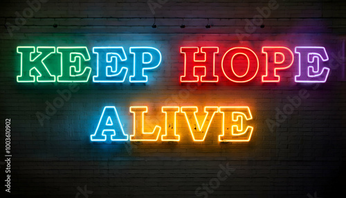 Keep hope alive word