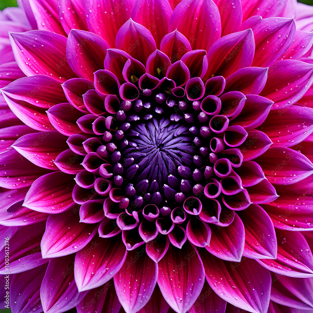 Macro photography of a dahlia flower Macro photography of a dahlia flower