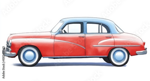 AI-generated image of a sedan vehicle in PNG format, designed by Rawpixel.