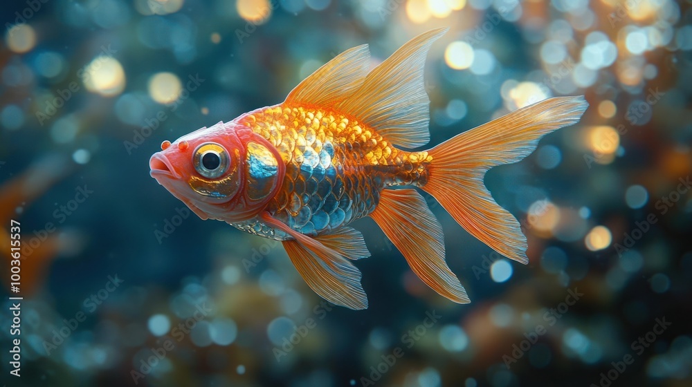 Goldfish in Aquarium Goldfish in Aquarium