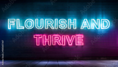 Flourish and thrive word