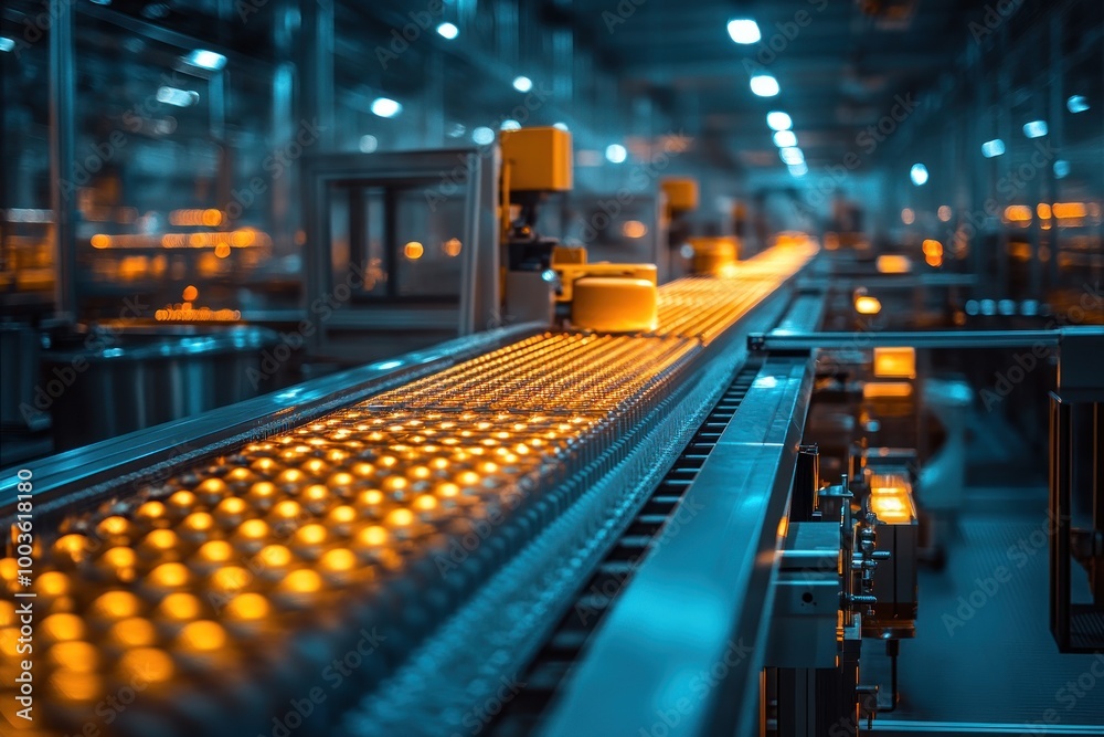 Conveyor Belt in a Factory