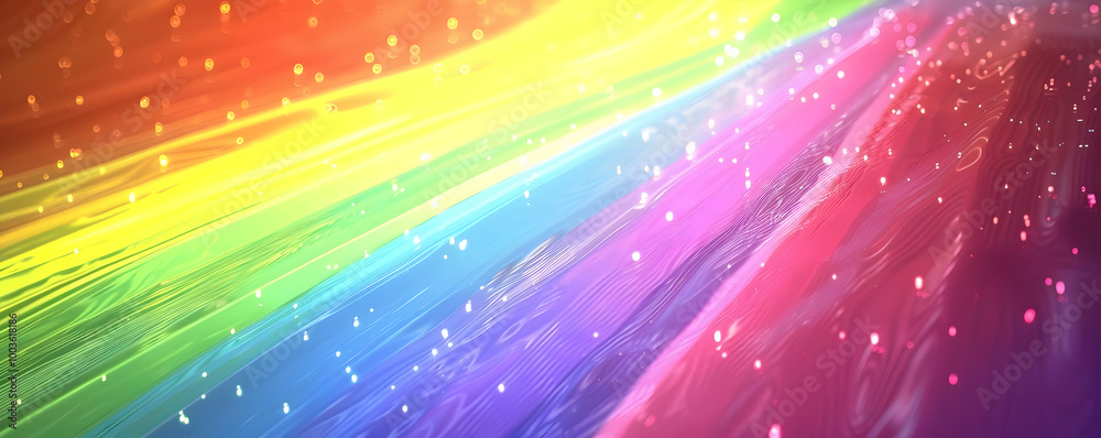 Abstract Rainbow Background with Shimmering Lights Abstract Rainbow Background with Shimmering Lights