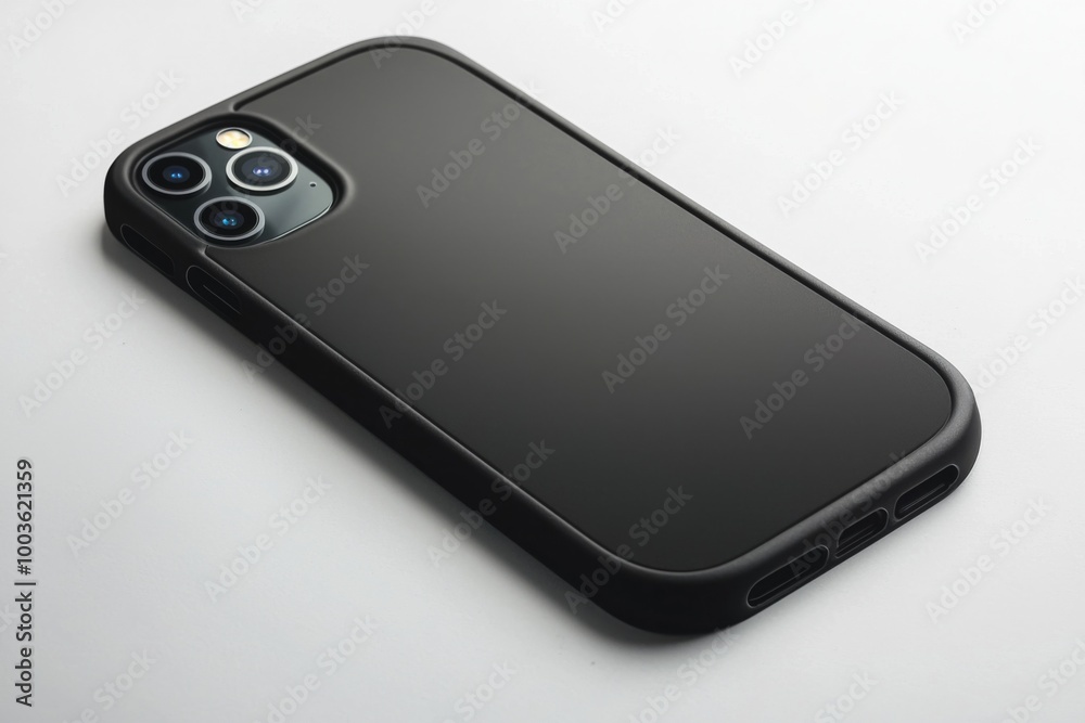 Smartphone case mockup isolated created with Generative AI