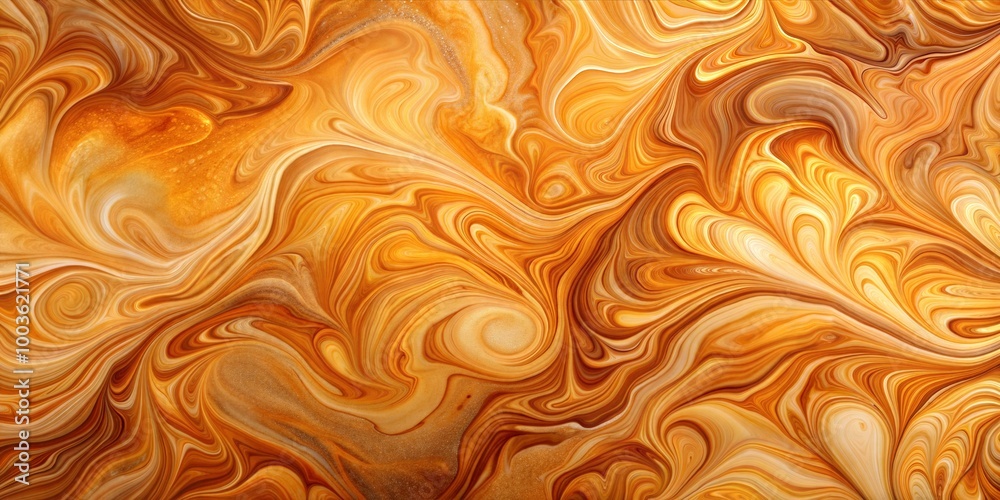 Swirling orange and gold abstract pattern Swirling orange and gold abstract pattern