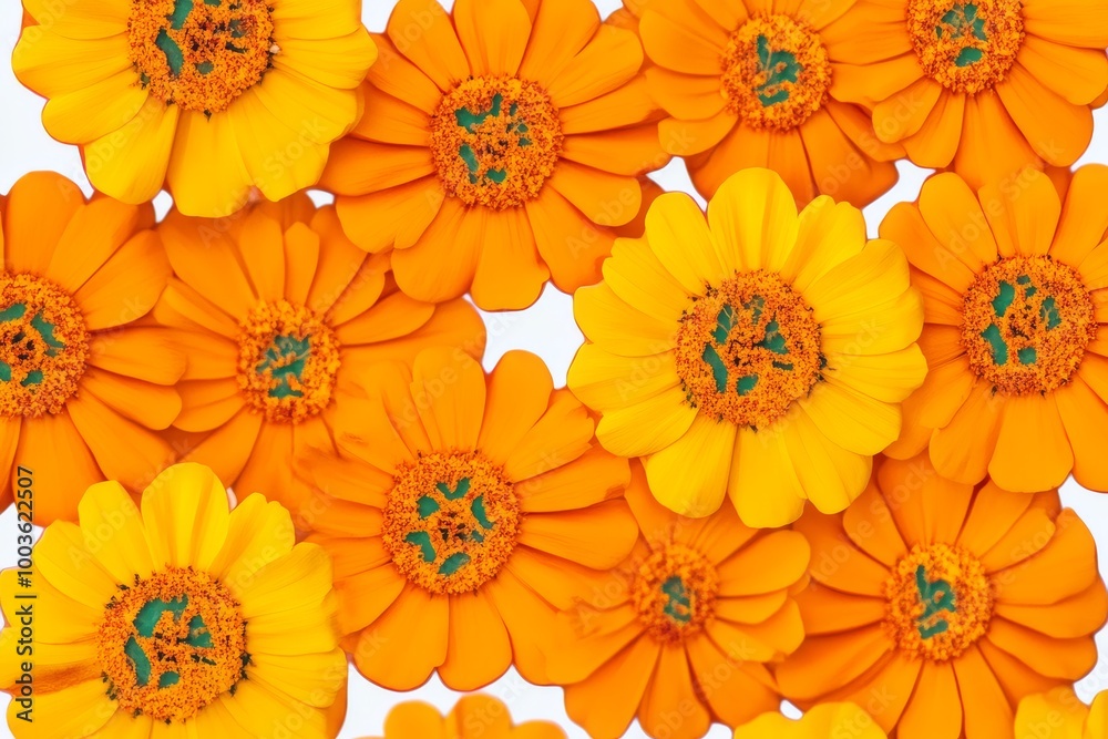 Marigold flower design on a transparent PNG, ideal for Diwali-themed decorations.
