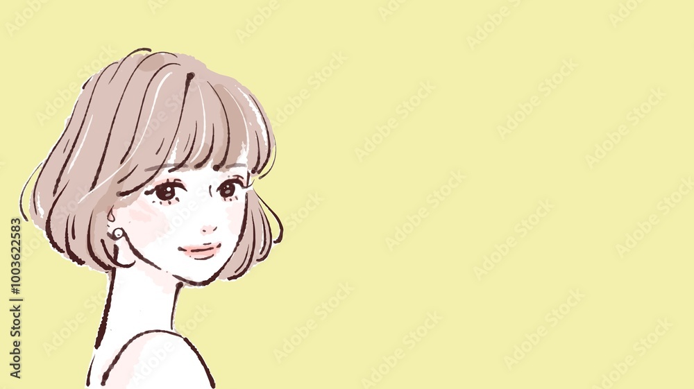 女性・女の子のイラスト素材 女性・女の子のイラスト素材
