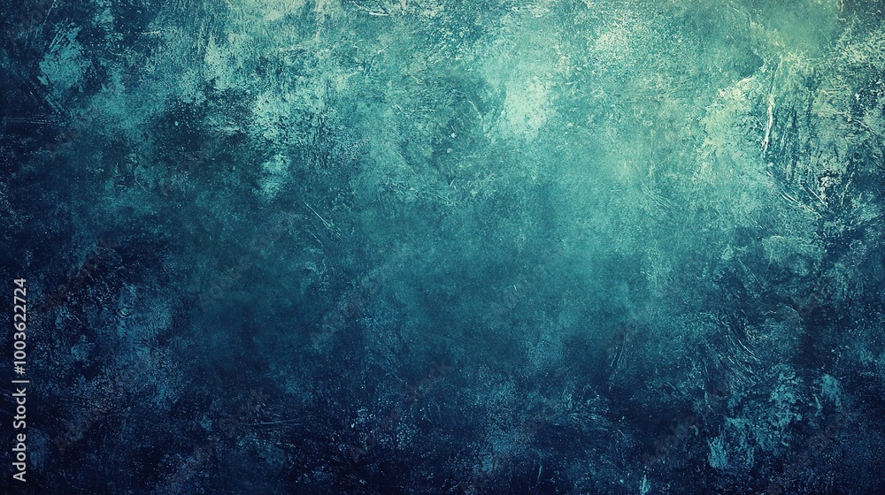 Fototapeta premium Abstract Blue and Green Grunge Texture Background