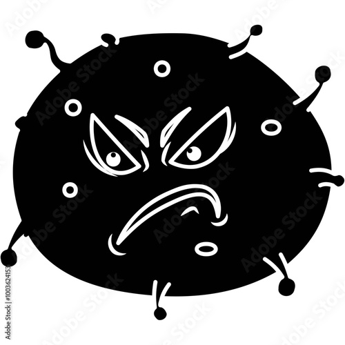 Cartoon Bacteria Icon