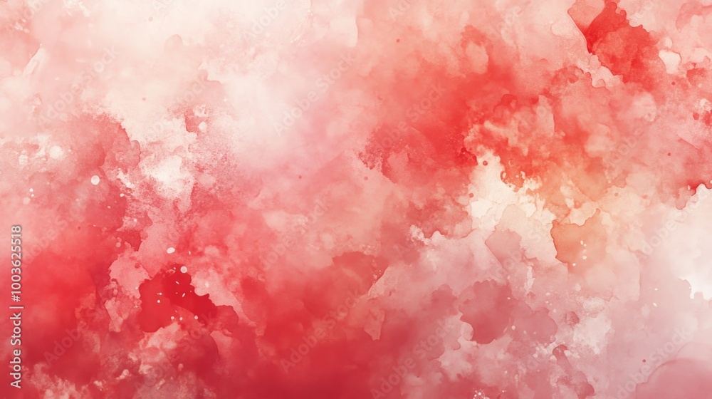 Soft red watercolor background featuring blended gradients and delicate patterns for a serene and artistic atmosphere Soft red watercolor background featuring blended gradients and delicate patterns for a serene and artistic atmosphere