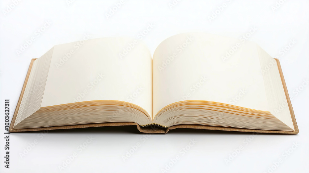A minimalist image of an open book with empty pages, placed on a white background, evoking creativity and open-ended potential. A minimalist image of an open book with empty pages, placed on a white background, evoking creativity and open-ended potential.