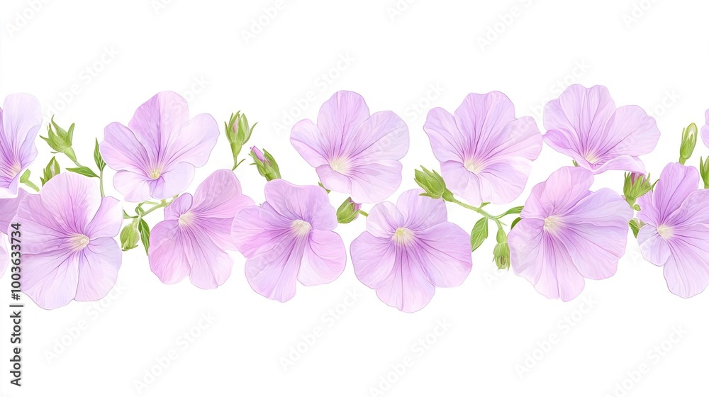 Obraz premium Geranium on solid white background, single object