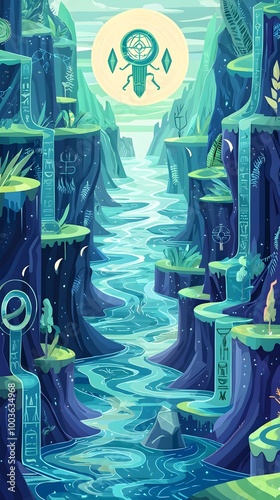 Mystical River Landscape