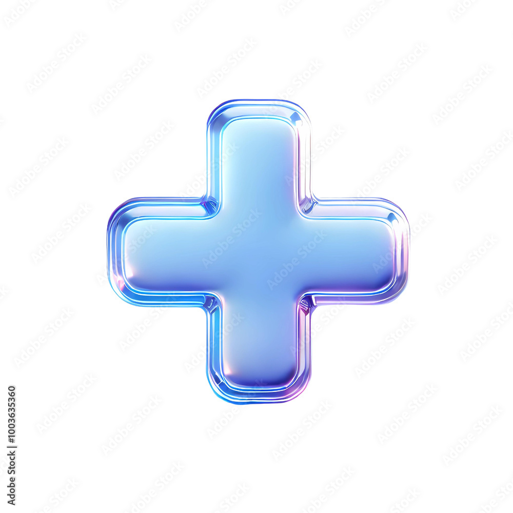 Obraz premium 3D plus symbol
