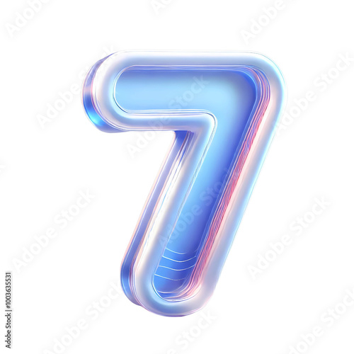 3d number seven