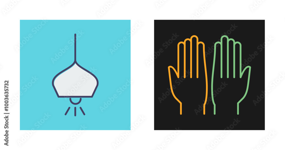 Overhead Light Vector Icon Overhead Light Vector Icon