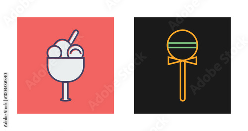 Icecream goblet Vector Icon