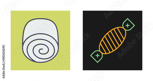 Swiss roll Vector Icon