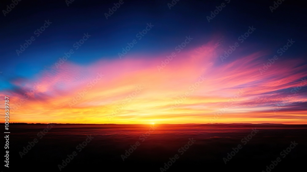 Obraz premium Abstract vivid sky at sunset.