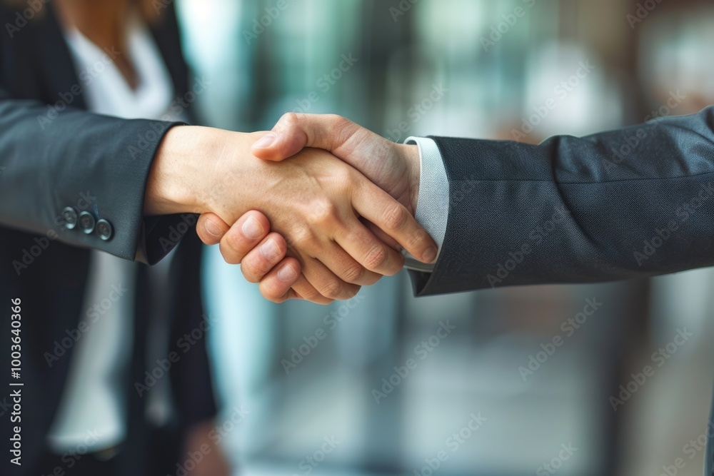 Handshake between business partners at a professional networking session