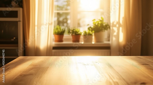 Warm Sunlight Streaming Through a Cozy Window