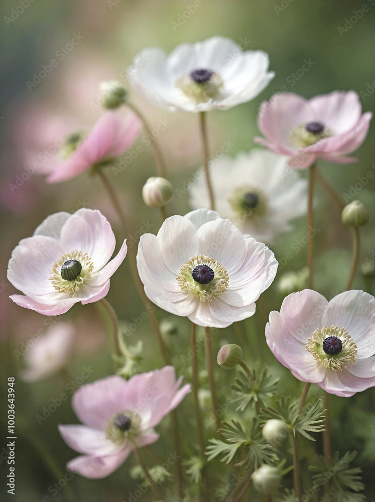 Anemone Cluster in Gentle Breeze Anemone Cluster in Gentle Breeze