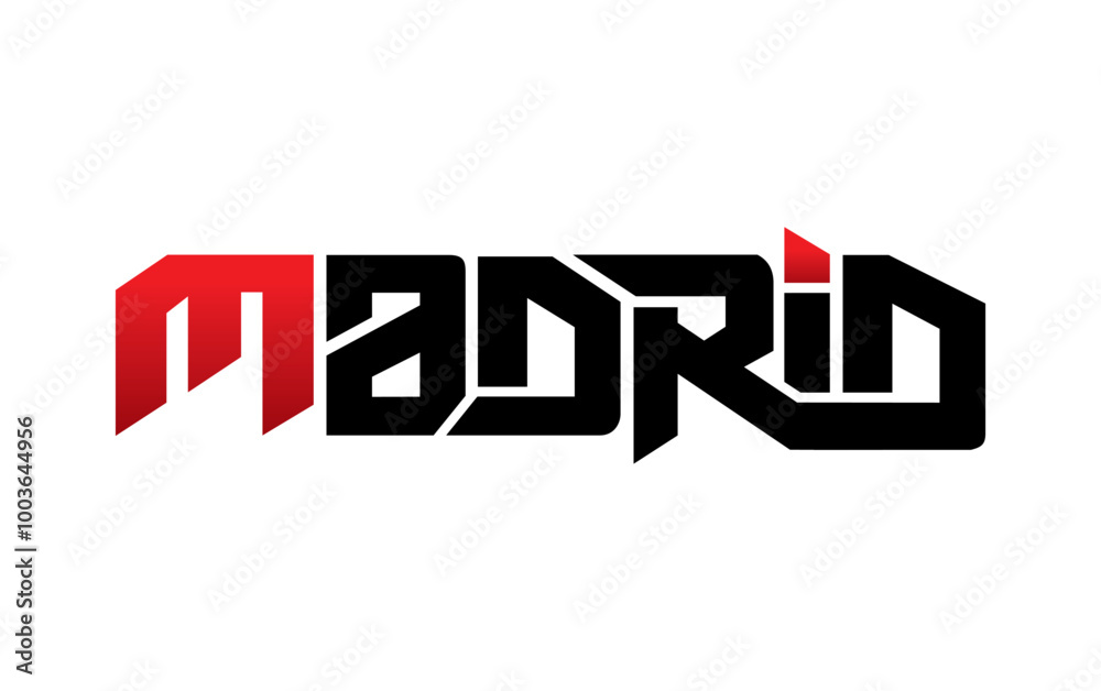 Madrid typography design vector, for t-shirt, poster and other uses Madrid typography design vector, for t-shirt, poster and other uses