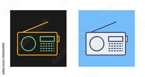 Radio Set Vector Icon