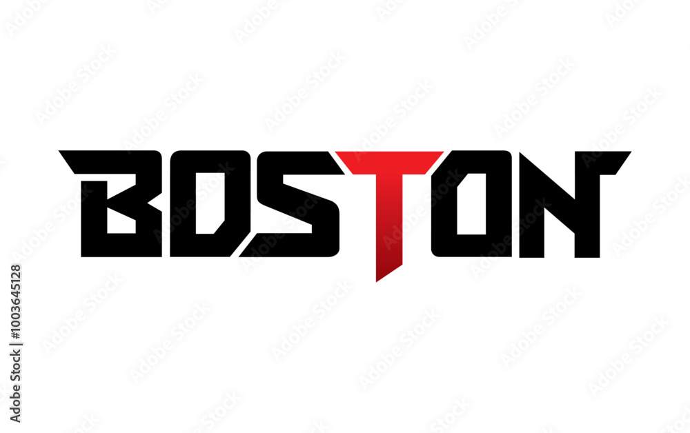 Boston typography design vector, for t-shirt, poster and other uses Boston typography design vector, for t-shirt, poster and other uses
