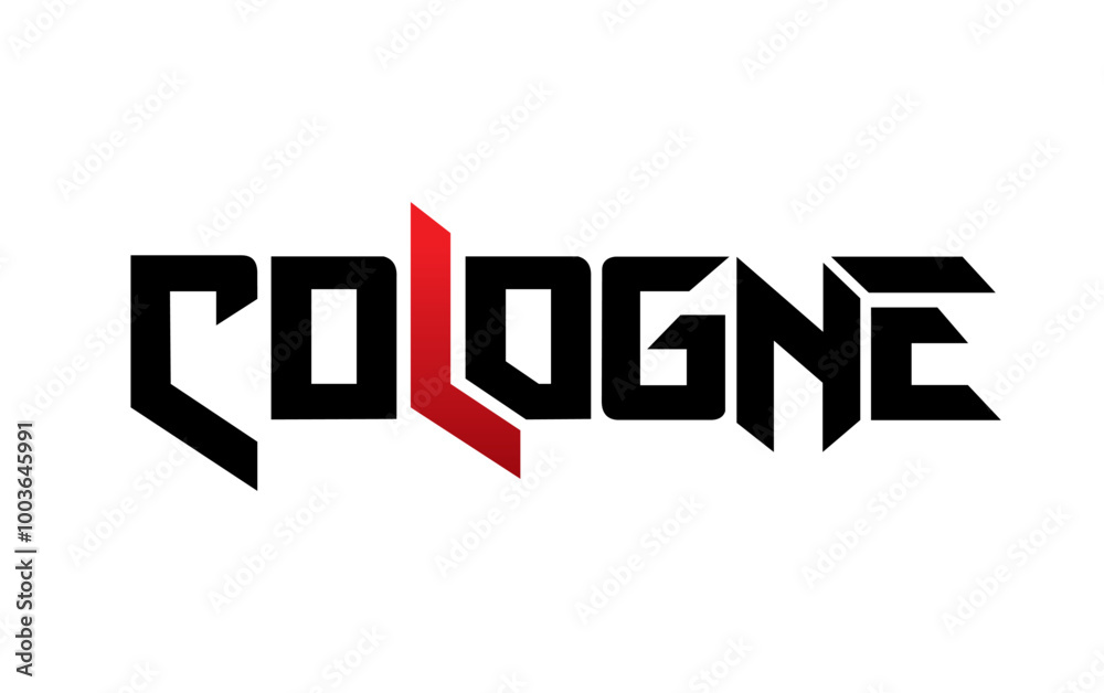 Cologne typography design vector, for t-shirt, poster and other uses Cologne typography design vector, for t-shirt, poster and other uses