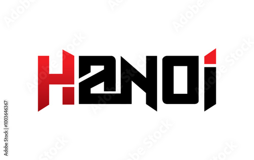 Hanoi typography design vector, for t-shirt, poster and other uses