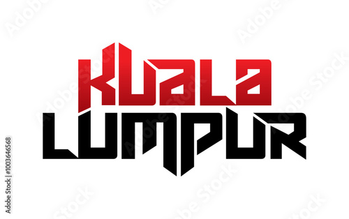 Free Download Kuala Lumpur typography design vector, for t-shirt, poster and other uses - GFXLoad