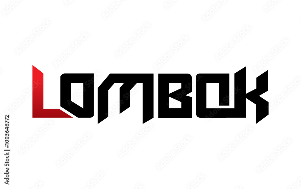 Lombok typography design vector, for t-shirt, poster and other uses Lombok typography design vector, for t-shirt, poster and other uses