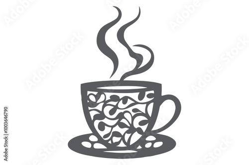 Cricut coffee cup, Paper cut Coffee Cup SVG Cut File