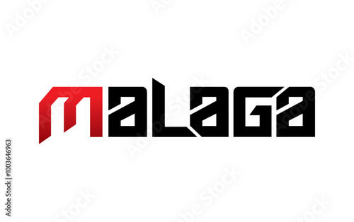 Malaga typography design vector, for t-shirt, poster and other uses