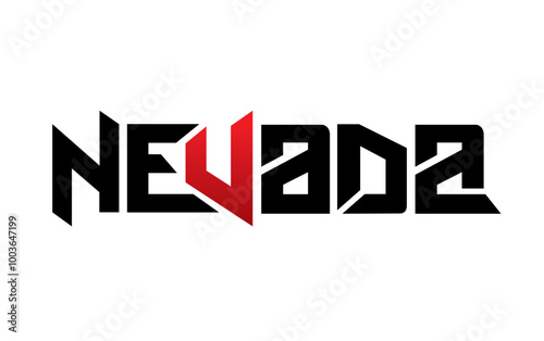 Nevada typography design vector, for t-shirt, poster and other uses