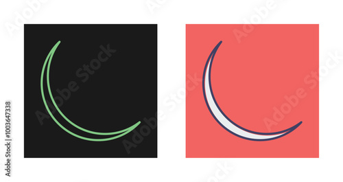 New Moon Vector Icon