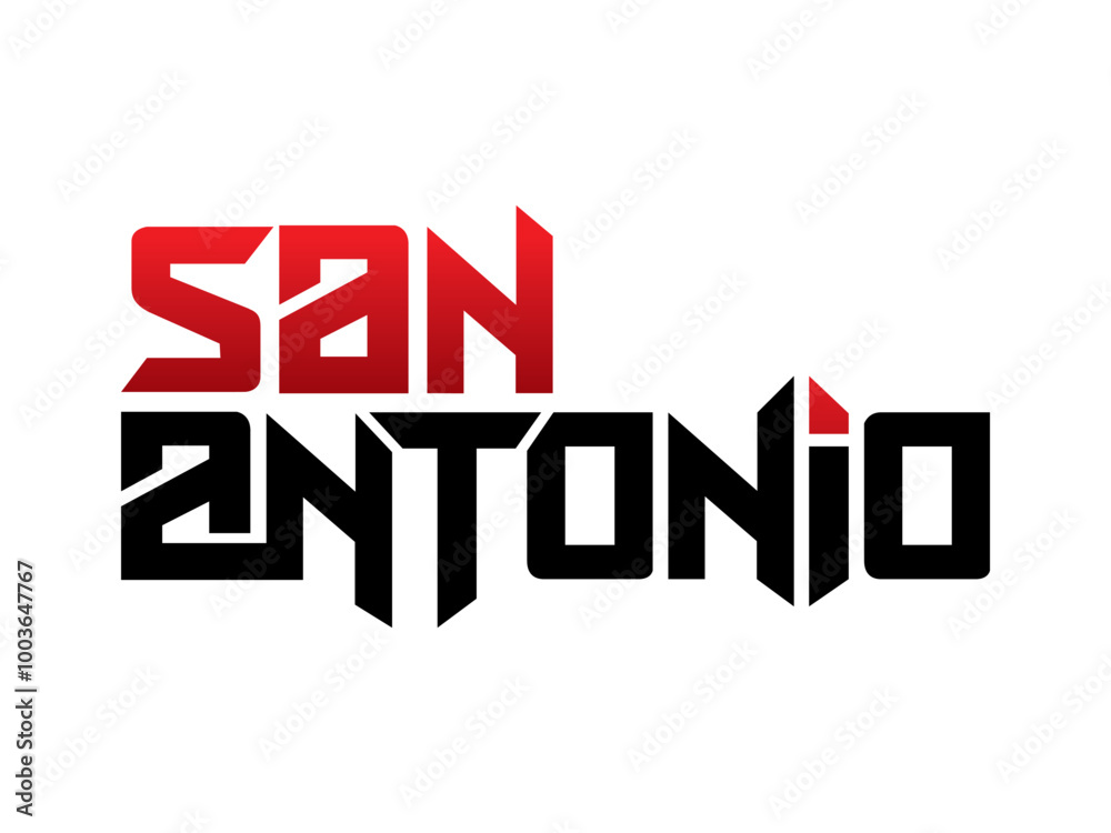 San Antonio typography design vector, for t-shirt, poster and other uses San Antonio typography design vector, for t-shirt, poster and other uses
