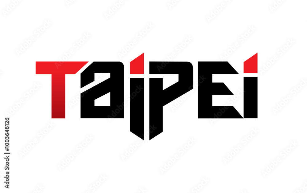 Taipei typography design vector, for t-shirt, poster and other uses Taipei typography design vector, for t-shirt, poster and other uses