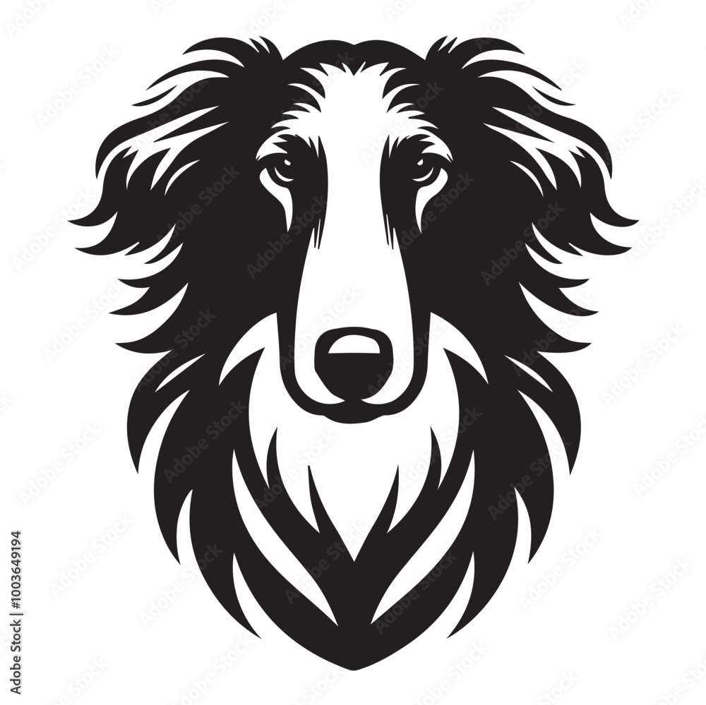 Borzoi Dog Face Clipart Design - Dog Head Logo - Borzoi Vector illustration in black and white
Borzoi Dog Face Clipart Design - Dog Head Logo - Borzoi Vector illustration in black and white