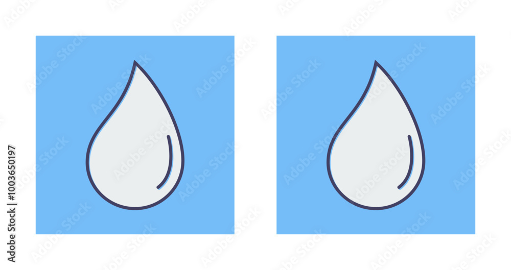 Water Droplet Vector Icon Water Droplet Vector Icon
