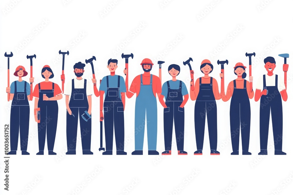 Fototapeta premium Group of Workers