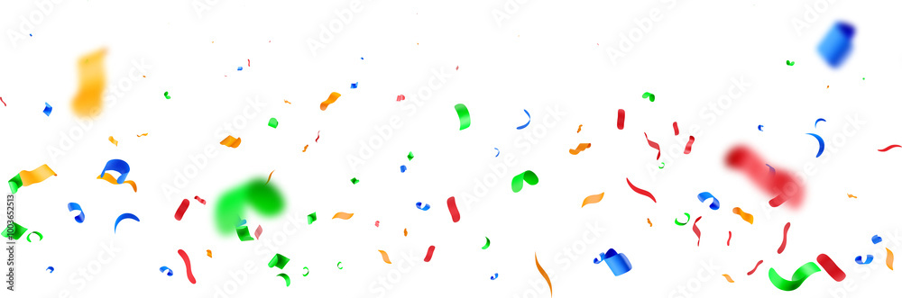 3D color party confetti