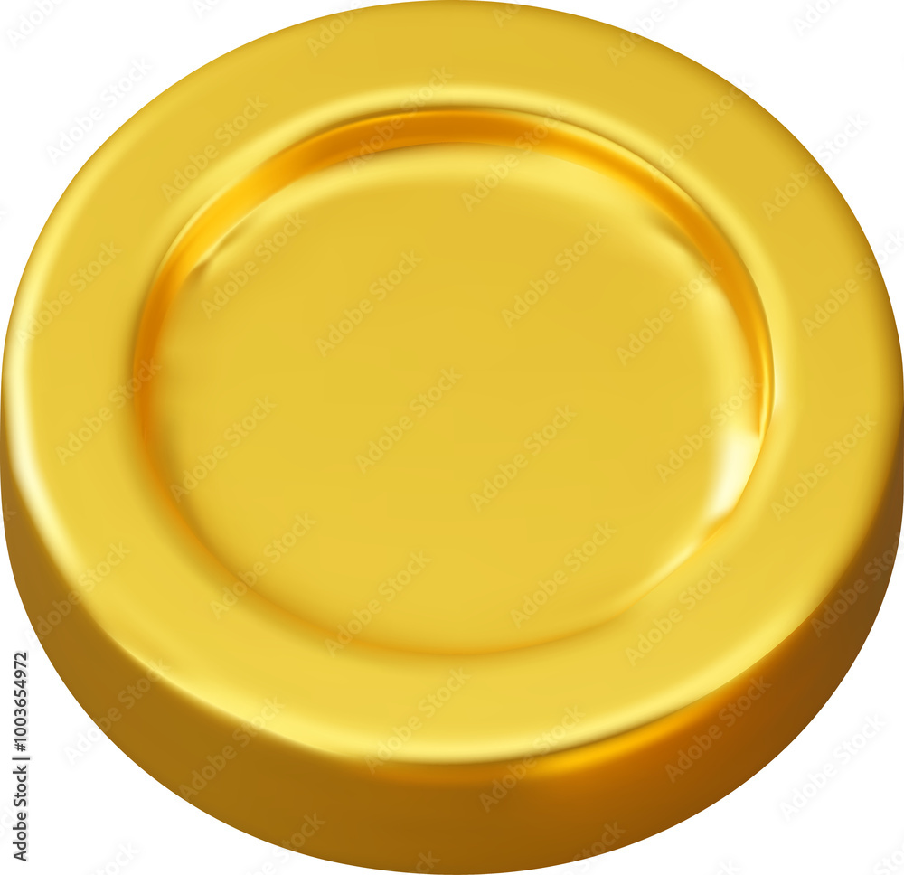 3D Gold Coin Icon 3D Gold Coin Icon